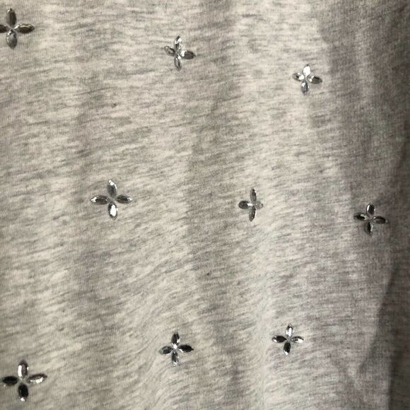 Kersh Gray Rhinestone Embellished Long Sleeve - Picture 3 of 4